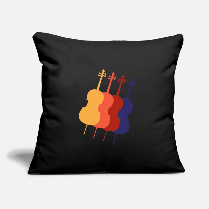 Violoncelle Housse de coussin décorative 45 x 45 cm