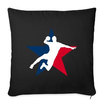 Handball league - Sofa pillowcase 17,3'' x 17,3'' (45 x 45 cm) - black - Front