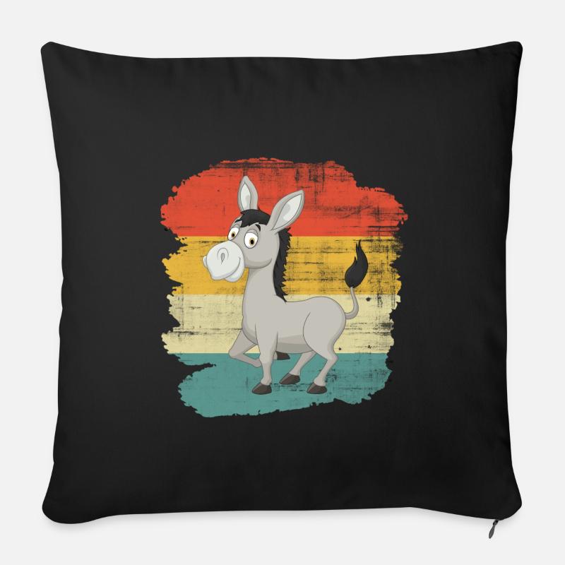 cul - Housse de coussin décorative 45 x 45 cm - noir