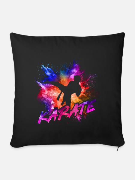 Karate - Sofakissenbezug 45 x 45 cm - Schwarz