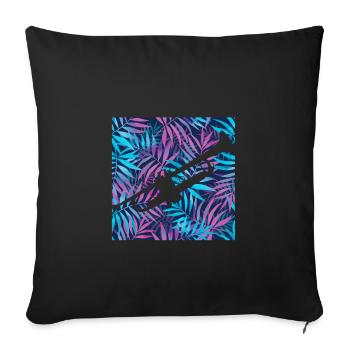 Trumpet - Sofa pillowcase 17,3'' x 17,3'' (45 x 45 cm) - black - Front
