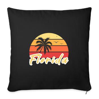 Florida - Sofa pillowcase 17,3'' x 17,3'' (45 x 45 cm) - black - Front