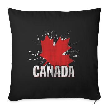 Canada - Housse de coussin décorative 45 x 45 cm - noir - Devant