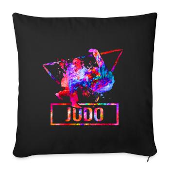 Judo - Sofakissenbezug 45 x 45 cm - Schwarz - Vorne