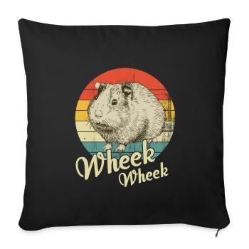 Cochon d'Inde - Housse de coussin décorative 45 x 45 cm - noir - Devant
