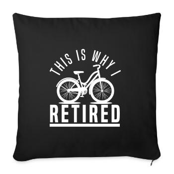 Retired - Sofa pillowcase 17,3'' x 17,3'' (45 x 45 cm) - black - Front