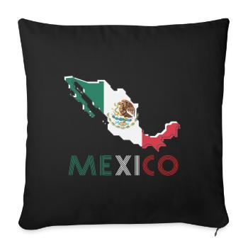 Mexique - Housse de coussin décorative 45 x 45 cm - noir - Devant