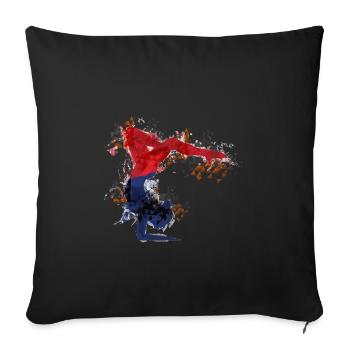 faire de la gymnastique - Housse de coussin décorative 45 x 45 cm - noir - Devant