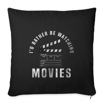 Films - Housse de coussin décorative 45 x 45 cm - noir - Devant
