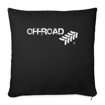 Offroad by Aggro Chief (R) weiß - Sofakissenbezug 45 x 45 cm - Schwarz - Vorne