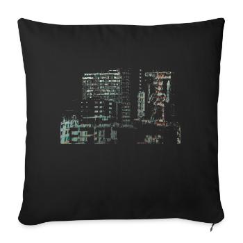 Building Art Brazilian - Sofa pillowcase 17,3'' x 17,3'' (45 x 45 cm) - black - Front
