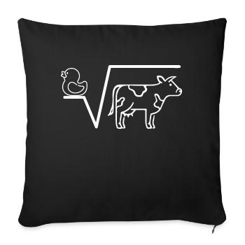 N-th Root from Q Funny Math Math - Sofa pillowcase 17,3'' x 17,3'' (45 x 45 cm) - black - Front