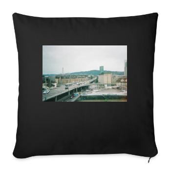 Prime Tower Zürich - Sofakissenbezug 45 x 45 cm - Schwarz - Vorne