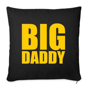 BIG DADDY - Sofa pillowcase 17,3'' x 17,3'' (45 x 45 cm) - black - Front
