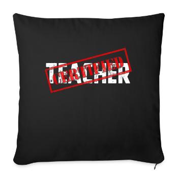 Teacher - Housse de coussin décorative 45 x 45 cm - noir - Devant