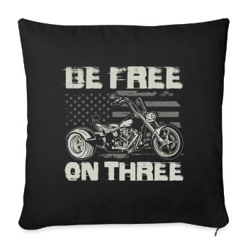 Trike - Sofakissenbezug 45 x 45 cm - Schwarz - Vorne