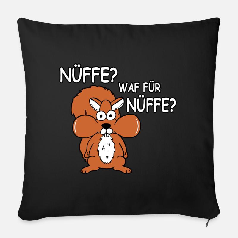 Nüffe - Sofakissenbezug 45 x 45 cm - Schwarz