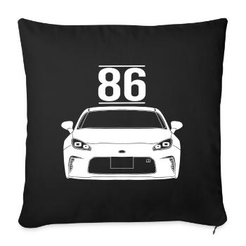 Sportwagen Auto Tuning Performance Japan JDM 86 - Sofakissenbezug 45 x 45 cm - Schwarz - Vorne