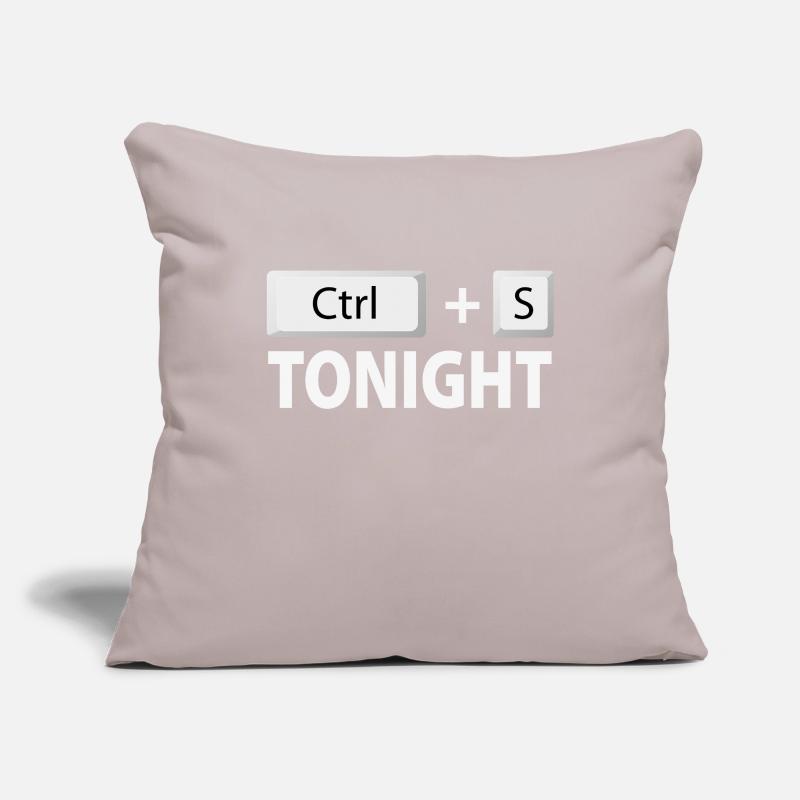 Save (Ctrl + S) tonight Sofa pillowcase 17,3'' x 17,3'' (45 x 45 cm)