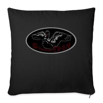 Logo Schwan 2 - Sofakissenbezug 45 x 45 cm - Schwarz - Vorne