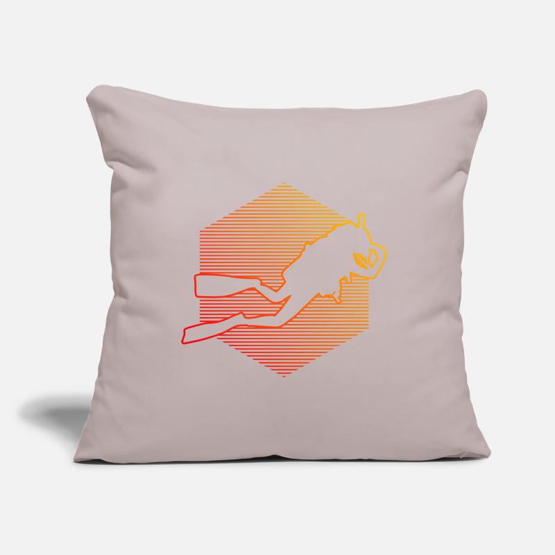 Plongeurs Plongée Hommes Plongée sous-marine Plongeurs Housse de coussin décorative 45 x 45 cm