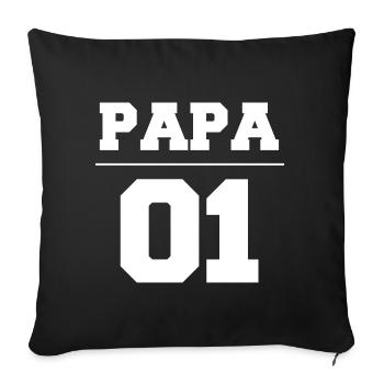 Partner Look Couple Partner Couple Couple Family - Sofa pillowcase 17,3'' x 17,3'' (45 x 45 cm) - black - Front