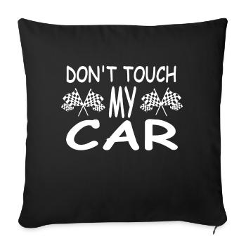 Car - Sofa pillowcase 17,3'' x 17,3'' (45 x 45 cm) - black - Front