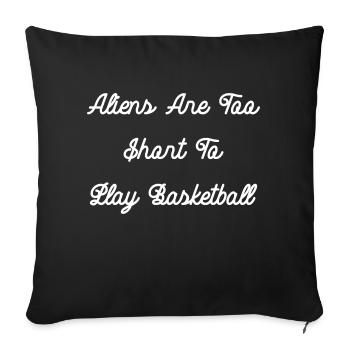 conception de basket-ball de science-fiction - Housse de coussin décorative 45 x 45 cm - noir - Devant