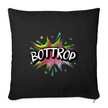 Bottrop Germany City Pop Art Comic Art - Sofa pillowcase 17,3'' x 17,3'' (45 x 45 cm) - black - Front