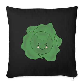 Salad Vegetable Costume Carnival Carnival Partner Shirt - Sofa pillowcase 17,3'' x 17,3'' (45 x 45 cm) - black - Front