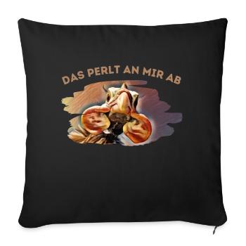Cela roule hors de moi - pintade - Housse de coussin décorative 45 x 45 cm - noir - Devant