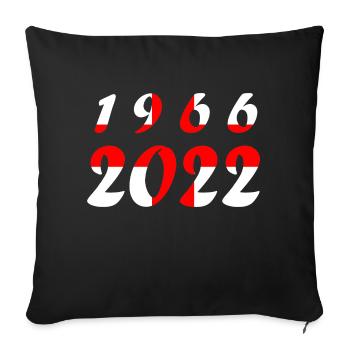 Équipe nationale Angleterre - Housse de coussin décorative 45 x 45 cm - noir - Devant