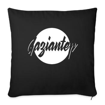 Gaziantep - Housse de coussin décorative 45 x 45 cm - noir - Devant