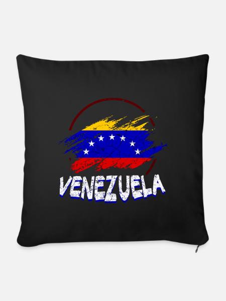 Venezuela Flagge - Sofakissenbezug 45 x 45 cm - Schwarz