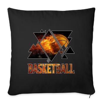 Basketball Fire Basketball Player Sports Player - Sofa pillowcase 17,3'' x 17,3'' (45 x 45 cm) - black - Front