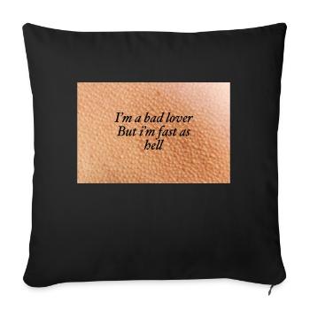 03DFE2D2 4E7E 4E8C 9B04 685491C9F258 goosebump - Sofa pillowcase 17,3'' x 17,3'' (45 x 45 cm) - black - Front
