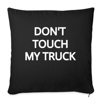 Truck - Sofa pillowcase 17,3'' x 17,3'' (45 x 45 cm) - black - Front
