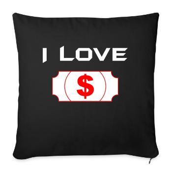 Bitcoin Trading Crypto Stocks - Housse de coussin décorative 45 x 45 cm - noir - Devant