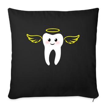 Ange de la dent - Housse de coussin décorative 45 x 45 cm - noir - Devant