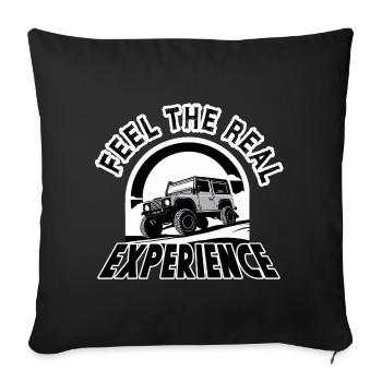 Experience Defender outdoor explore - Sofakissenbezug 45 x 45 cm - Schwarz - Vorne
