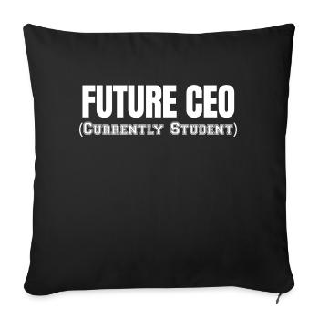 FUTURE CEO - Sofa pillowcase 17,3'' x 17,3'' (45 x 45 cm) - black - Front