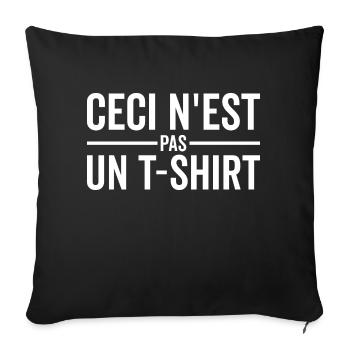 Humour Ceci N'est Pas Ce Que Vous Pensez - Housse de coussin décorative 45 x 45 cm - noir - Devant