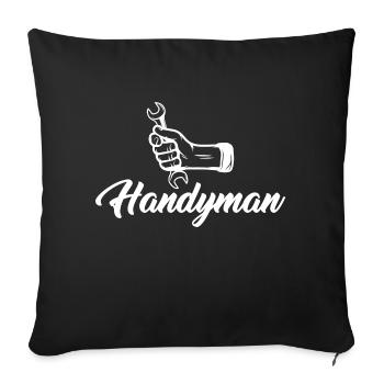 Artisan bricoleur Artisan Artisan Outil Construction - Housse de coussin décorative 45 x 45 cm - noir - Devant