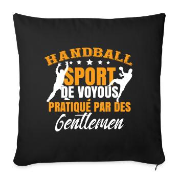 Sport De Voyous Pratiqué Par Des Gentlemen - Housse de coussin décorative 45 x 45 cm - noir - Devant