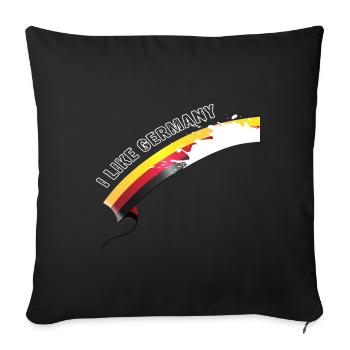 i like Germany with Milk - Sofa pillowcase 17,3'' x 17,3'' (45 x 45 cm) - black - Front