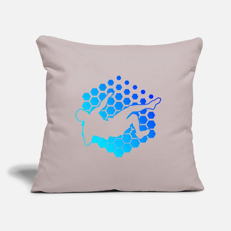 Escalade Escalade Grimpeur Bloc Bloc Housse de coussin décorative 45 x 45 cm