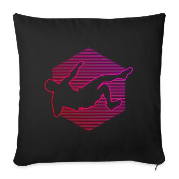 Women's Bouldering Bouldering Bouldering Climbing - Sofa pillowcase 17,3'' x 17,3'' (45 x 45 cm) - black - Front
