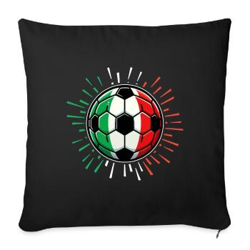Italy Champion 2024 for Football Fans - Sofa pillowcase 17,3'' x 17,3'' (45 x 45 cm) - black - Front