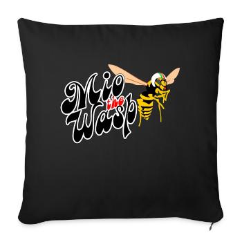 Mio the Wasp m - Sofa pillowcase 17,3'' x 17,3'' (45 x 45 cm) - black - Front