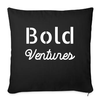 present idea extreme sports funny statement - Sofa pillowcase 17,3'' x 17,3'' (45 x 45 cm) - black - Front